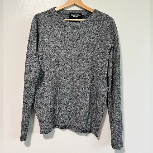 BoohooMAN Gray Knit Sweater - Men’s Size L - Picture 7 of 11